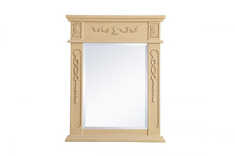 Wood frame mirror 22 inch x 28 inch in Light Antique Beige (758|VM12228LT)