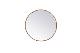 Metal Frame Round Mirror 18 Inch in Brass (758|MR4818BR)