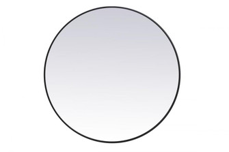 Metal frame round mirror 39 inch in Black (758|MR4839BK)
