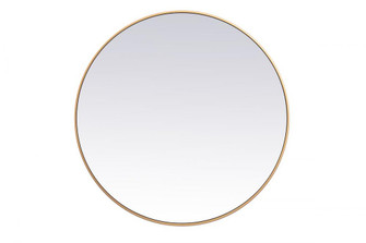 Metal frame round mirror 39 inch in Brass (758|MR4839BR)