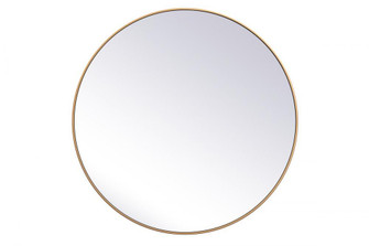 Metal frame round mirror 45 inch in Brass (758|MR4845BR)