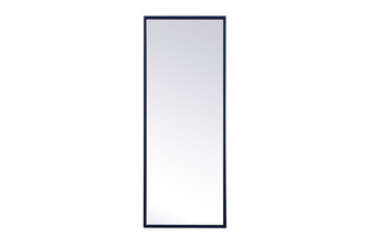 Metal Frame Rectangle Mirror 14 Inchx36 Inch in Blue (758|MR41436BL)