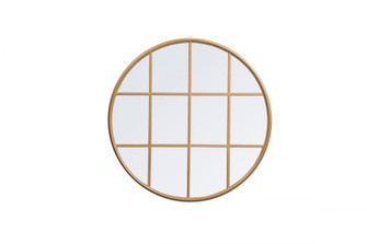 Metal windowpane mirror 32 inch x 32 inch in Brass (758|MR633232BR)