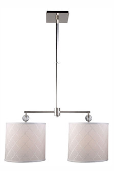 Gemma Collection Chandelier D:12 H:51 Lt:2 polished Nickel Finish (758|1445D34PN)
