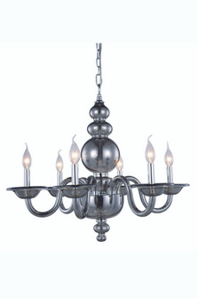 Champlain 6 Light Siver Shade Chandelier (758|7872D27SS)