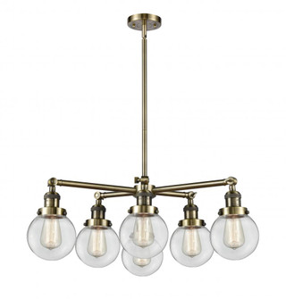Beacon Chandelier (3442|207-6CR-AB-G202-6)