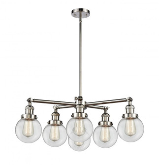 Beacon Chandelier (3442|207-6CR-PN-G202-6)
