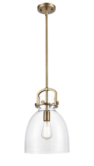 Newton Bell - 1 Light - 10 inch - Brushed Brass - Stem Hung - Mini Pendant (3442|412-1S-BB-10CL)