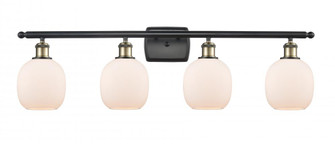 Belfast - 4 Light - 36 inch - Black Antique Brass - Bath Vanity Light (3442|516-4W-BAB-G101-LED)