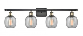 Belfast - 4 Light - 36 inch - Black Antique Brass - Bath Vanity Light (3442|516-4W-BAB-G104-LED)