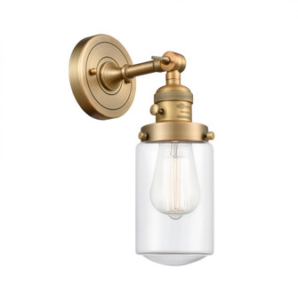 Dover - 1 Light - 5 inch - Brushed Brass - Adjustable Sconce (3442|203SW-BB-G312-LED)