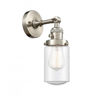 Dover - 1 Light - 5 inch - Brushed Satin Nickel - Adjustable Sconce (3442|203SW-SN-G314-LED)