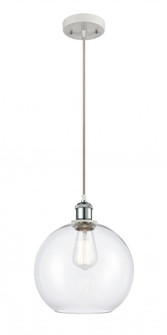 Athens - 1 Light - 10 inch - White Polished Chrome - Cord hung - Mini Pendant (3442|516-1P-WPC-G122-10-LED)