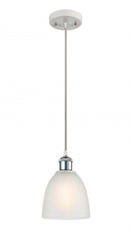 Castile - 1 Light - 6 inch - White Polished Chrome - Cord hung - Mini Pendant (3442|516-1P-WPC-G381)