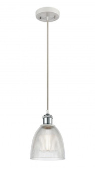 Castile - 1 Light - 6 inch - White Polished Chrome - Cord hung - Mini Pendant (3442|516-1P-WPC-G382-LED)