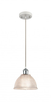Arietta - 1 Light - 8 inch - White Polished Chrome - Cord hung - Mini Pendant (3442|516-1P-WPC-G422-LED)