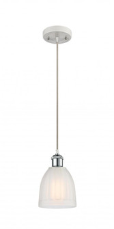 Brookfield - 1 Light - 6 inch - White Polished Chrome - Cord hung - Mini Pendant (3442|516-1P-WPC-G441)