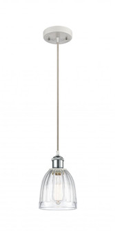 Brookfield - 1 Light - 6 inch - White Polished Chrome - Cord hung - Mini Pendant (3442|516-1P-WPC-G442-LED)