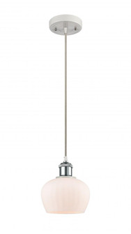 Fenton - 1 Light - 7 inch - White Polished Chrome - Cord hung - Mini Pendant (3442|516-1P-WPC-G91)