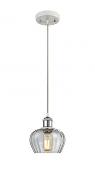 Fenton - 1 Light - 7 inch - White Polished Chrome - Cord hung - Mini Pendant (3442|516-1P-WPC-G92-LED)