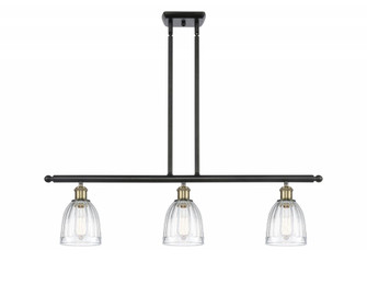 Brookfield - 3 Light - 36 inch - Black Antique Brass - Stem hung - Island Light (3442|516-3I-BAB-G442-LED)