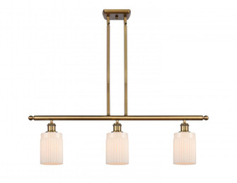 Hadley - 3 Light - 36 inch - Brushed Brass - Cord hung - Island Light (3442|516-3I-BB-G341)