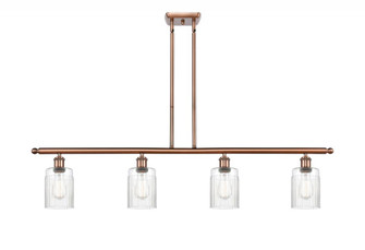 Hadley - 4 Light - 48 inch - Antique Copper - Stem hung - Island Light (3442|516-4I-AC-G342-LED)