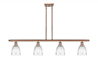 Brookfield - 4 Light - 48 inch - Antique Copper - Stem hung - Island Light (3442|516-4I-AC-G442-LED)