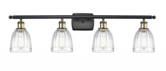 Brookfield - 4 Light - 36 inch - Black Antique Brass - Bath Vanity Light (3442|516-4W-BAB-G442-LED)
