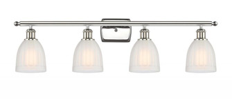 Brookfield - 4 Light - 36 inch - Polished Nickel - Bath Vanity Light (3442|516-4W-PN-G441-LED)