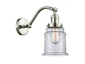 Canton - 1 Light - 6 inch - Polished Nickel - Adjustable Sconce (3442|515-1W-PN-G182-LED)