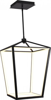 Park Ave. 27'' LED Large Cage Pendant in Black (4450|HF9401-BK)