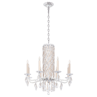 Siena 8 Light 120V Chandelier (No Spikes) in Antique Silver with Clear Heritage Handcut Crystal (168|RS83081N-48H)