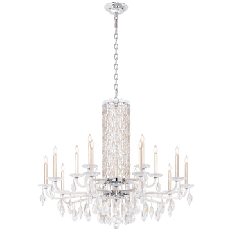 Siena 15 Light 120V Chandelier (No Spikes) in Antique Silver with Clear Heritage Handcut Crystal (168|RS83151N-48H)