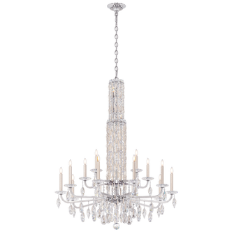 Siena 17 Light 120V Chandelier (No Spikes) in Antique Silver with Clear Heritage Handcut Crystal (168|RS84151N-48H)