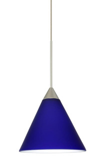 Besa Pendant For Multiport Canopy Kani Satin Nickel Cobalt Blue Matte 1x5W LED (127|X-5121CM-LED-SN)
