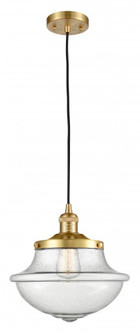 Oxford - 1 Light - 12 inch - Satin Gold - Cord hung - Mini Pendant (3442|201C-SG-G544)