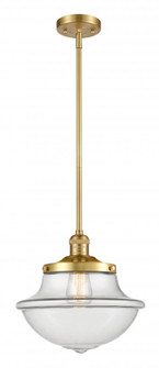 Oxford - 1 Light - 12 inch - Satin Gold - Stem Hung - Mini Pendant (3442|201S-SG-G542)