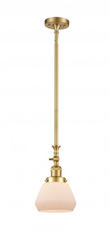 Fulton - 1 Light - 7 inch - Satin Gold - Stem Hung - Adjustable Mini Pendant (3442|206-SG-G171)