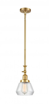 Fulton - 1 Light - 7 inch - Satin Gold - Stem Hung - Adjustable Mini Pendant (3442|206-SG-G172)
