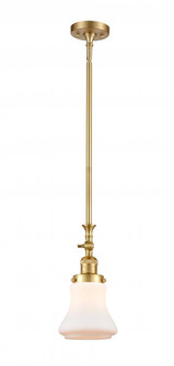Bellmont - 1 Light - 6 inch - Satin Gold - Stem Hung - Adjustable Mini Pendant (3442|206-SG-G191-LED)