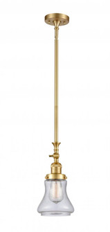 Bellmont - 1 Light - 6 inch - Satin Gold - Stem Hung - Adjustable Mini Pendant (3442|206-SG-G194-LED)