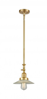 Halophane - 1 Light - 9 inch - Satin Gold - Stem Hung - Adjustable Mini Pendant (3442|206-SG-G2-LED)
