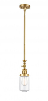 Dover - 1 Light - 5 inch - Satin Gold - Stem Hung - Adjustable Mini Pendant (3442|206-SG-G312)
