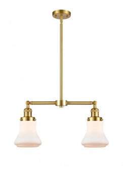 Bellmont - 2 Light - 21 inch - Satin Gold - Stem Hung - Adjustable Island Light (3442|209-SG-G191)