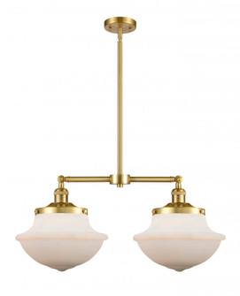 Oxford - 2 Light - 25 inch - Satin Gold - Stem Hung - Adjustable Island Light (3442|209-SG-G541-LED)