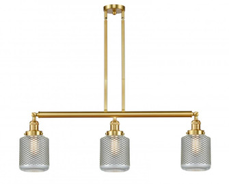 Stanton - 3 Light - 39 inch - Satin Gold - Stem Hung - Island Light (3442|213-SG-G262-LED)