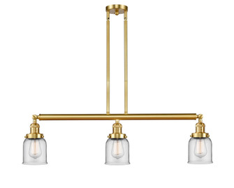 Bell - 3 Light - 38 inch - Satin Gold - Stem Hung - Adjustable Island Light (3442|213-SG-G52)