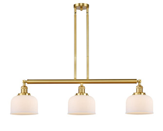 Bell - 3 Light - 41 inch - Satin Gold - Stem Hung - Adjustable Island Light (3442|213-SG-G71)
