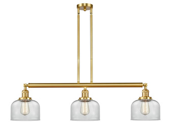 Bell - 3 Light - 41 inch - Satin Gold - Stem Hung - Adjustable Island Light (3442|213-SG-G72)